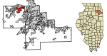 Will County Illinois Incorporated and Unincorporated areas Oswego Highlighted